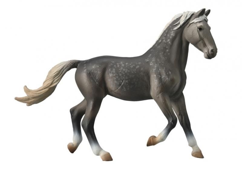 Handcrafted CollectA Oryol Mare in dark grey, showcasing intricate details; perfect for collectors and horse enthusiasts.