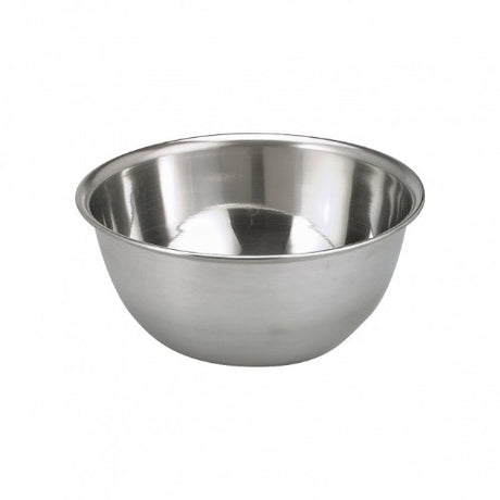 Deep round mixing bowl by CHEF INOX, 1.8lt capacity, stainless steel, 208x83mm, ideal for mixing and meal prep.