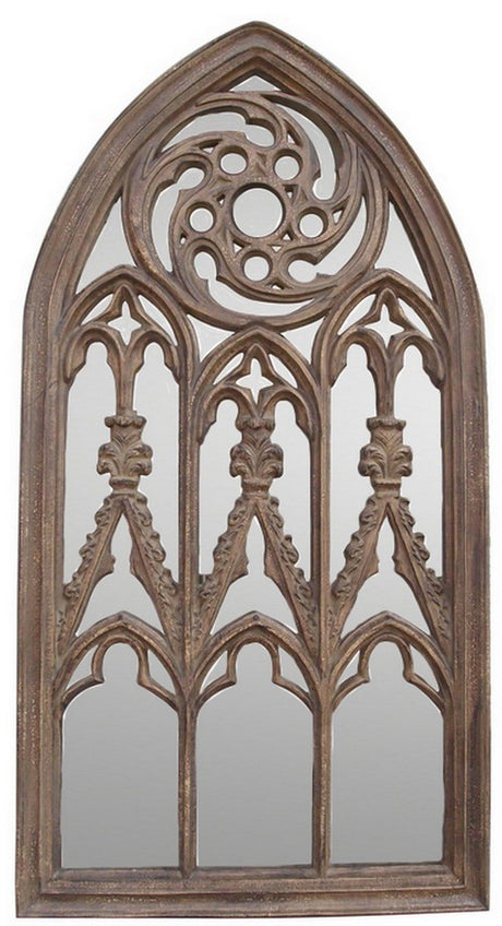 Gothic-style mirror measuring 1060x2060mm, featuring arches and motifs for a timeless, elegant home decor piece.