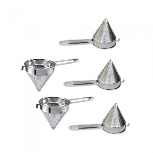 High-quality 300mm conical strainer with fine mesh, ideal for straining liquids and sifting ingredients in the kitchen.