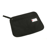 Marbig Satchel with zip closure, clear card pocket, and removable strap; ideal for secure storage of FC size documents.