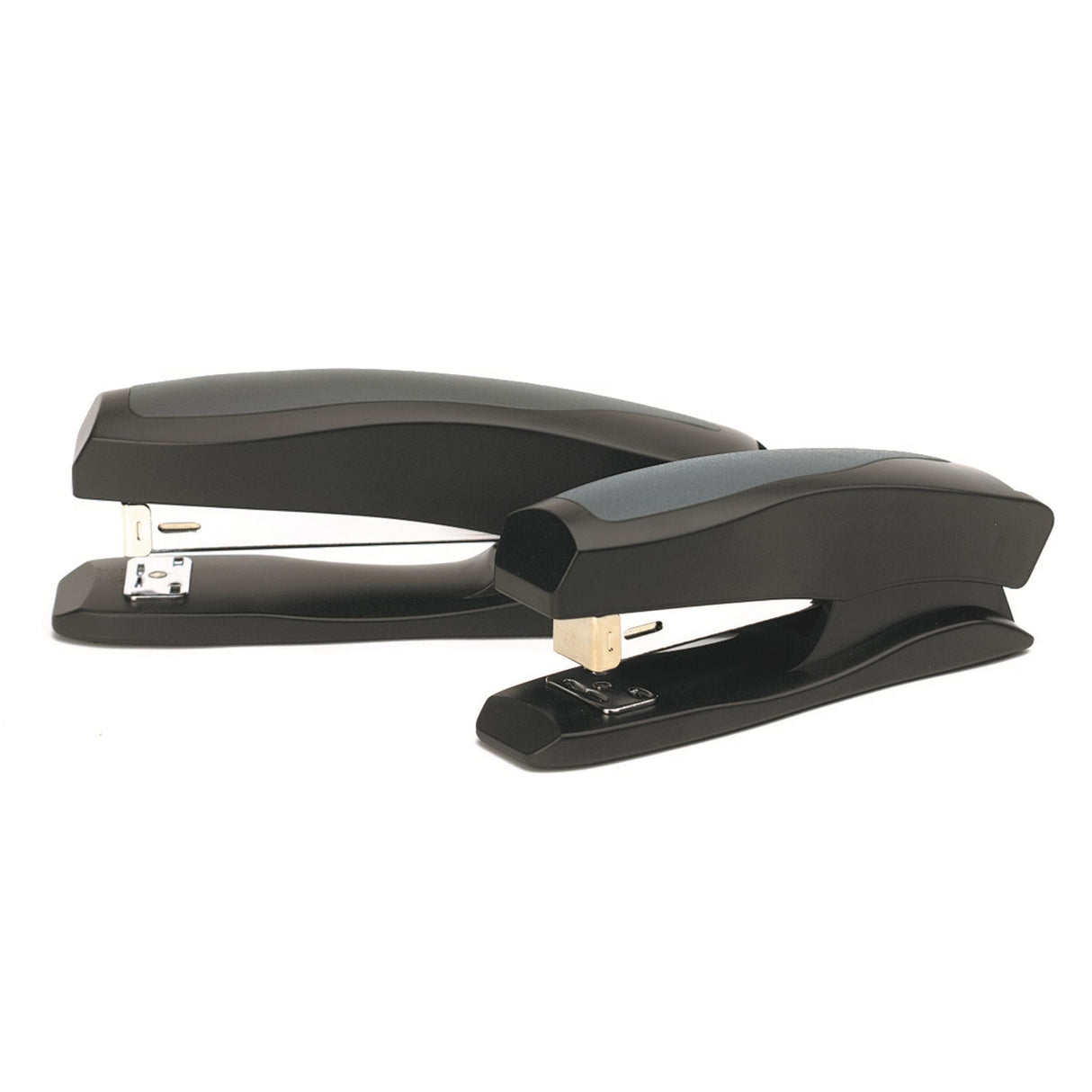 Marbig Stapler Plast Full Strip in modern design, durable plastic, with rubber feet, staples up to 20 sheets of 80gsm paper.