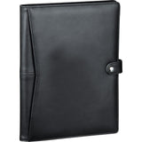 Alt text: "Pedova ETech JournalBook holder for tablets and e-readers with adjustable brackets, pen loop, and a ribbon marker."