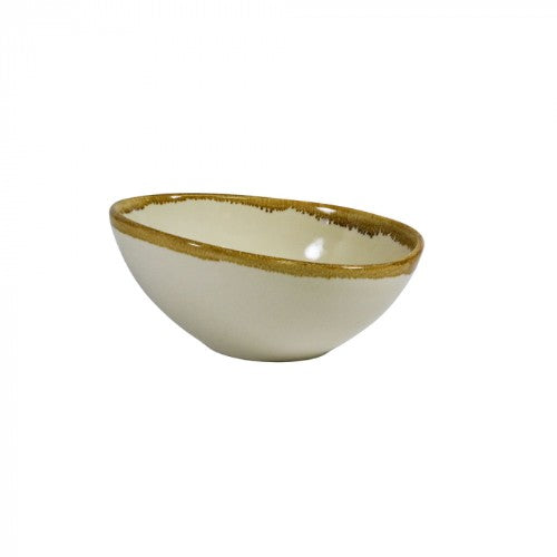 Set of 3 Coast Sand Dune triangular bowls, 210mm, perfect for serving salads and desserts with stylish design.