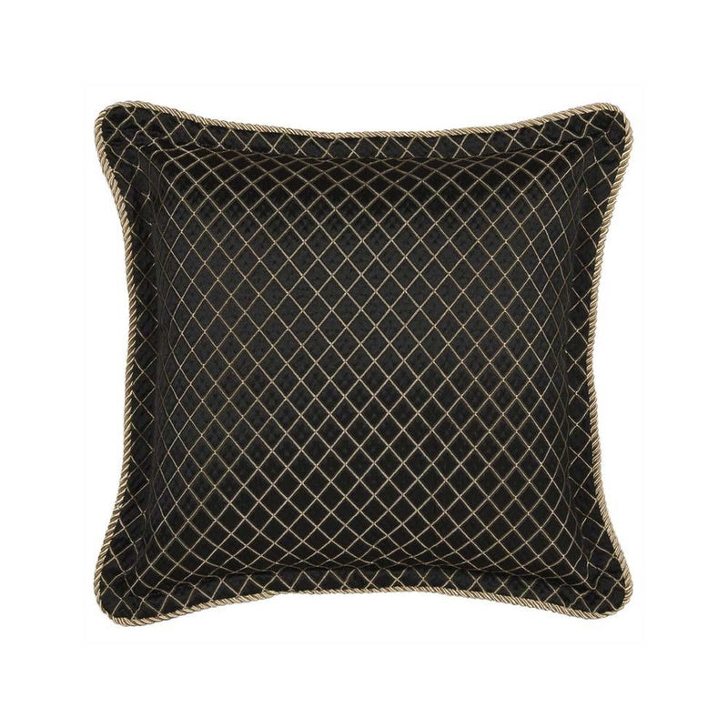 CUSHION - SQUARE - LANCASTER BLACK - DAVINCI