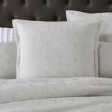 Queen Duvet Cover Set - Nara Stone featuring a basket weave design, crafted from quality cotton/polyester blend for comfort.