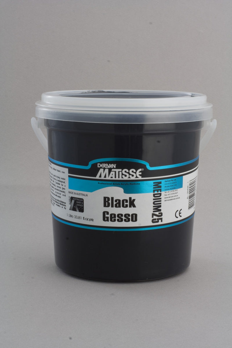 MATISSE MM25 1LTR BLACK GESSO
