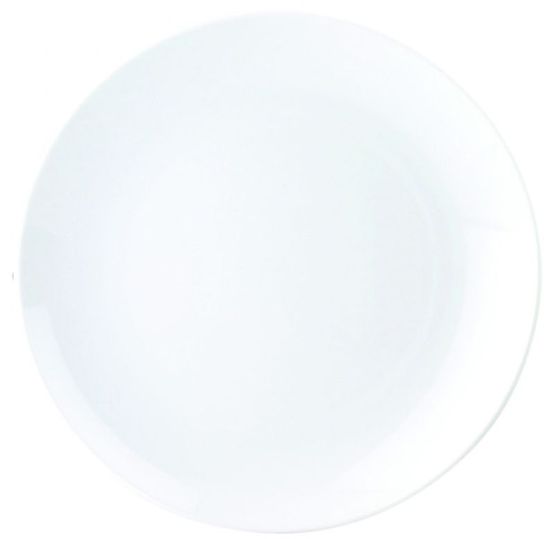 Set of 12 round deep Royal Porcelain platters, 300mm, featuring a smooth white finish, elegant design, and exceptional durability.