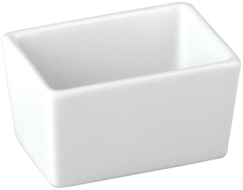 Set of 24 elegant porcelain sugar packet holders with a smooth white finish, ideal for enhancing any dining setting.