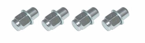 Wildcat 1/2" mag nut and washer set, 4 pieces, designed for secure wheel fastening in clamshell packaging.