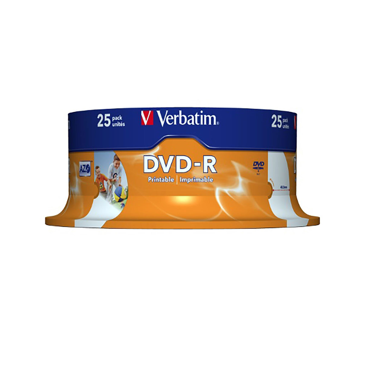 VERBATIM DVD spindle pack of 50, 4.7GB, 16X write speed, ideal for archiving data and recording home movies.