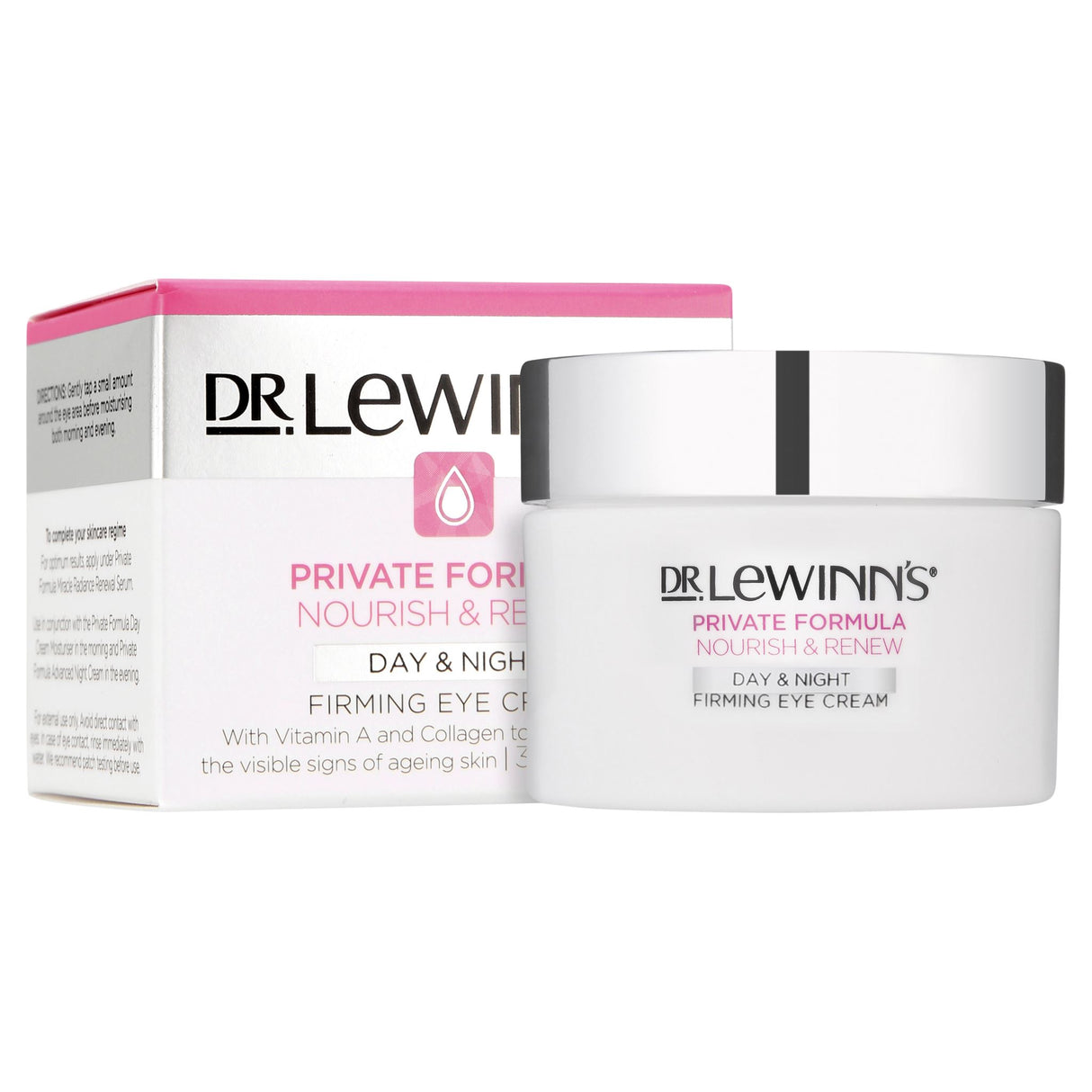 Luxurious 30G firming eye cream with Vitamin A to reduce fine lines, puffiness, and dark circles for a youthful look.