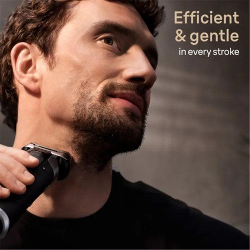 Braun Series 9 Pro+ shaver with 6-in-1 SmartCare Center for efficient, precise wet and dry shaving.