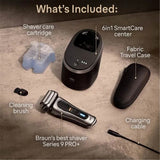 Braun Series 9 Pro+ shaver with 6-in-1 SmartCare Center, designed for precision, comfort, and versatility in wet or dry shaving.