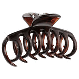 Large shell barrel claw grip designed for secure styling of medium to long hair in elegant ponytails and twists.