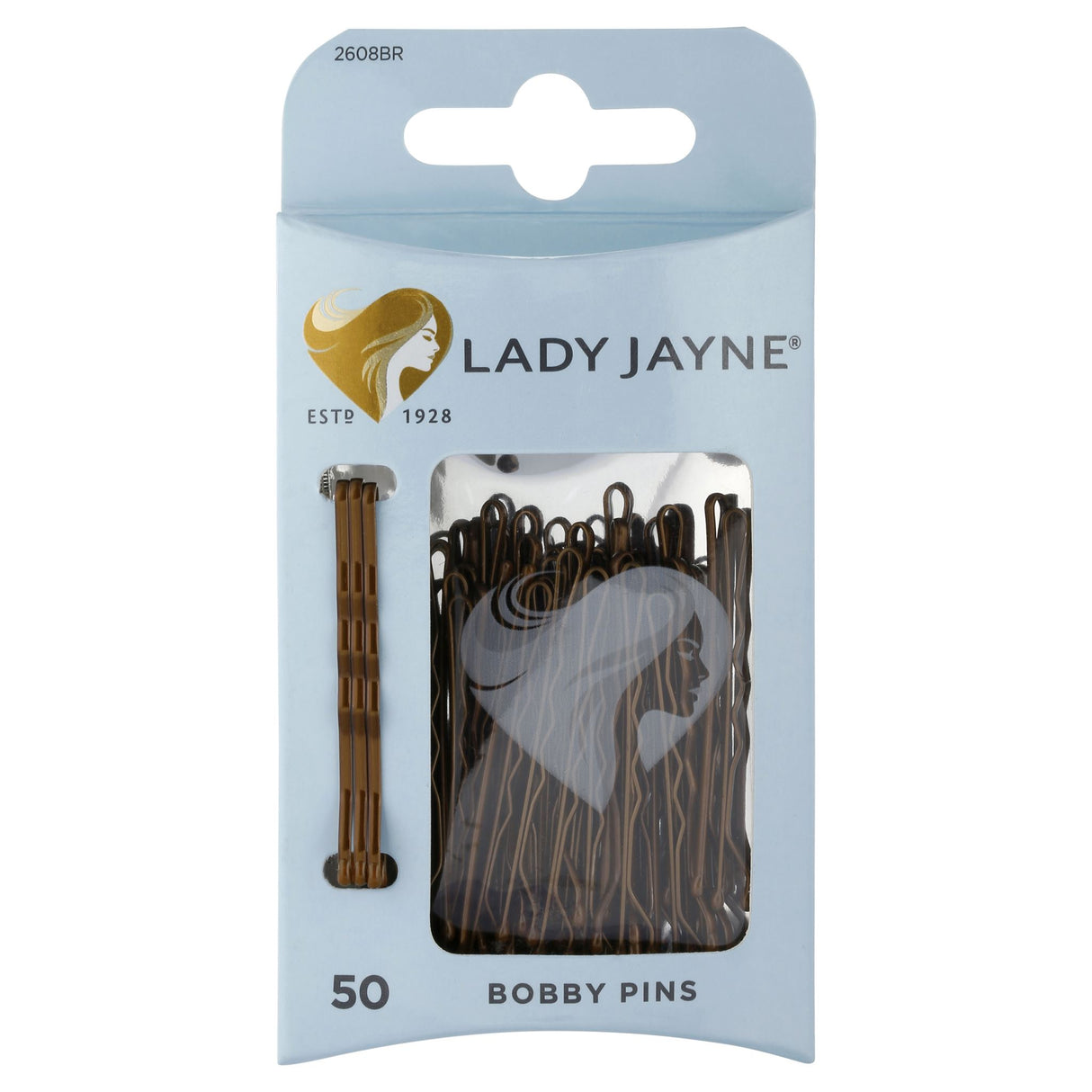 Sleek brown bobby pins, 4.5cm with cushion tips, designed for comfort and secure all-day hold. Ideal for any hairstyle.