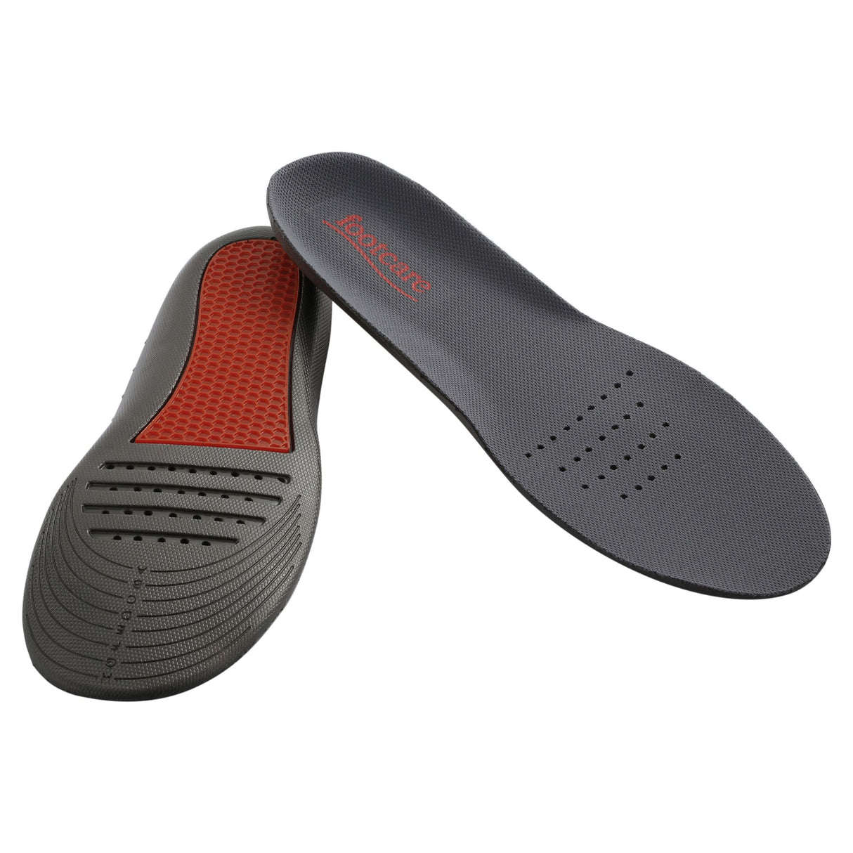 Unisex cushioned gel insoles with thick cushioning and ventilation holes for all-day comfort and shock absorption.