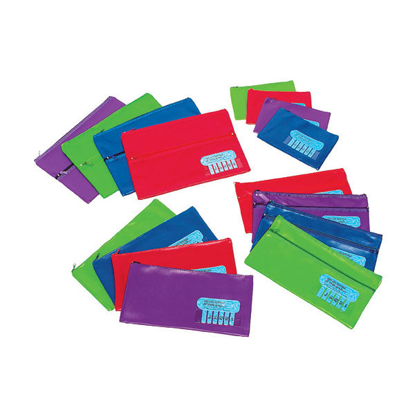 Large Marbig P/Case in vibrant summer colors, ideal for organizing stationery essentials, with reliable zip closure.