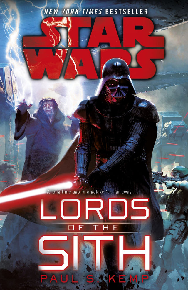 Cover of 'Star Wars: Lords of the Sith' novel featuring Darth Vader and Emperor Palpatine, exploring dark side themes.