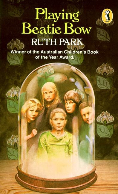 Book cover of 'Playing Beatie Bow,' featuring a young girl in a historical Sydney setting, symbolizing adventure and time travel.
