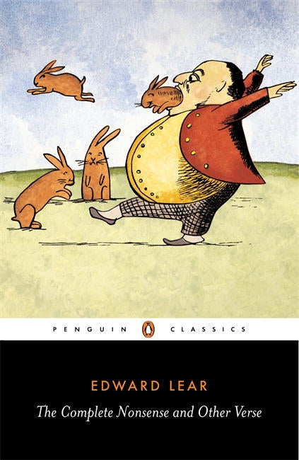 Cover of 'The Complete Nonsense and Other Verse' by Edward Lear, showcasing whimsical illustrations and playful poetry.