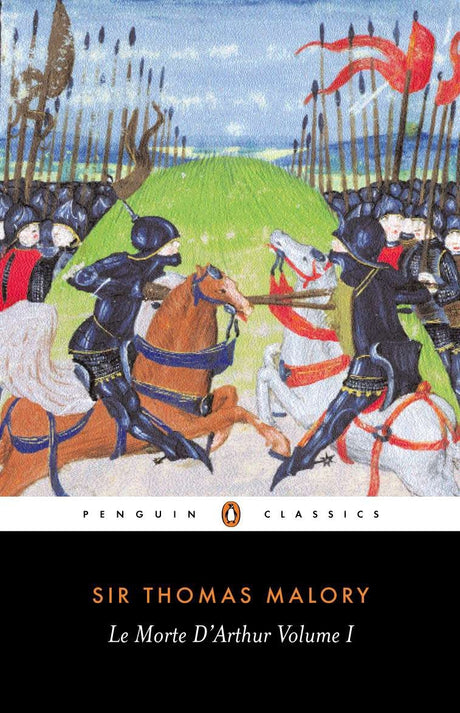 Trade paperback edition of Le Morte D'Arthur Volume 1, featuring King Arthur's saga of chivalry, romance, and betrayal.