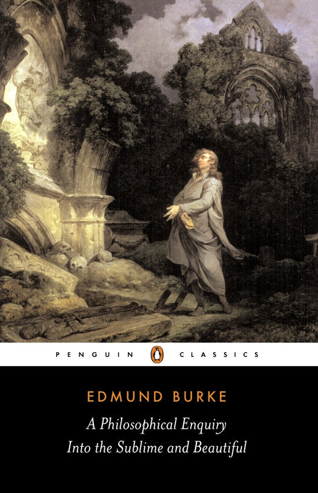 Cover of 'A Philosophical Enquiry into the Sublime and Beautiful' by Edmund Burke, exploring aesthetics and human emotion.