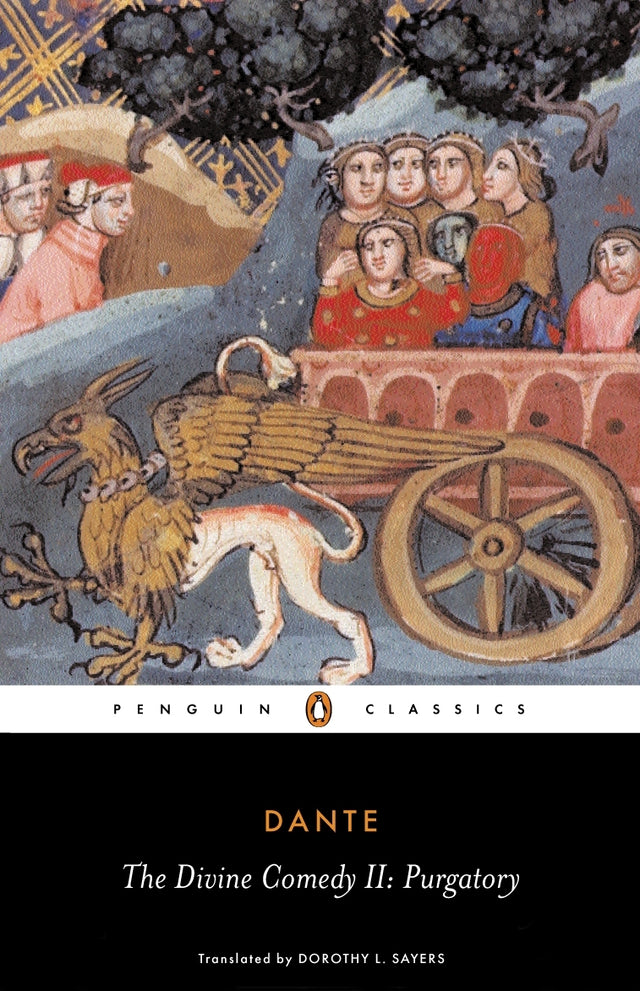Cover of Dante's 'Purgatory', exploring themes of sin and redemption in a journey through nine levels of spiritual enlightenment.