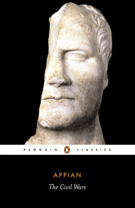 Book cover of "The Civil Wars," detailing ancient Rome's political turmoil from 133 to 30 BC, by Appian, translated by John Carter.