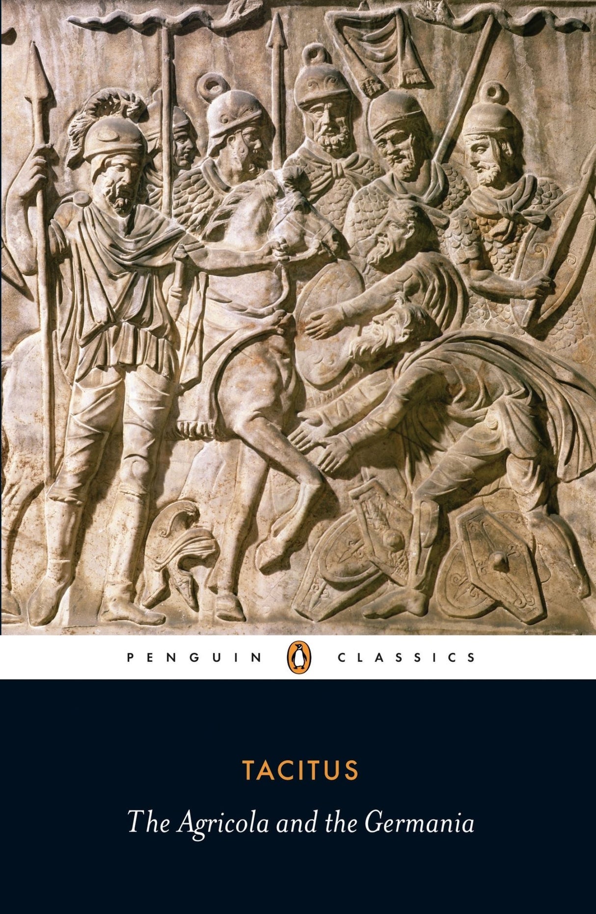 Trade paperback edition of Tacitus' 'Agricola and Germania' exploring Roman Britain and German tribes, published by Penguin UK.