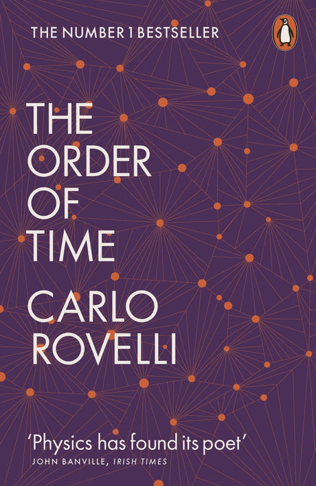 B-format paperback 'The Order of Time' by Carlo Rovelli, exploring the complexities of time through science and philosophy.