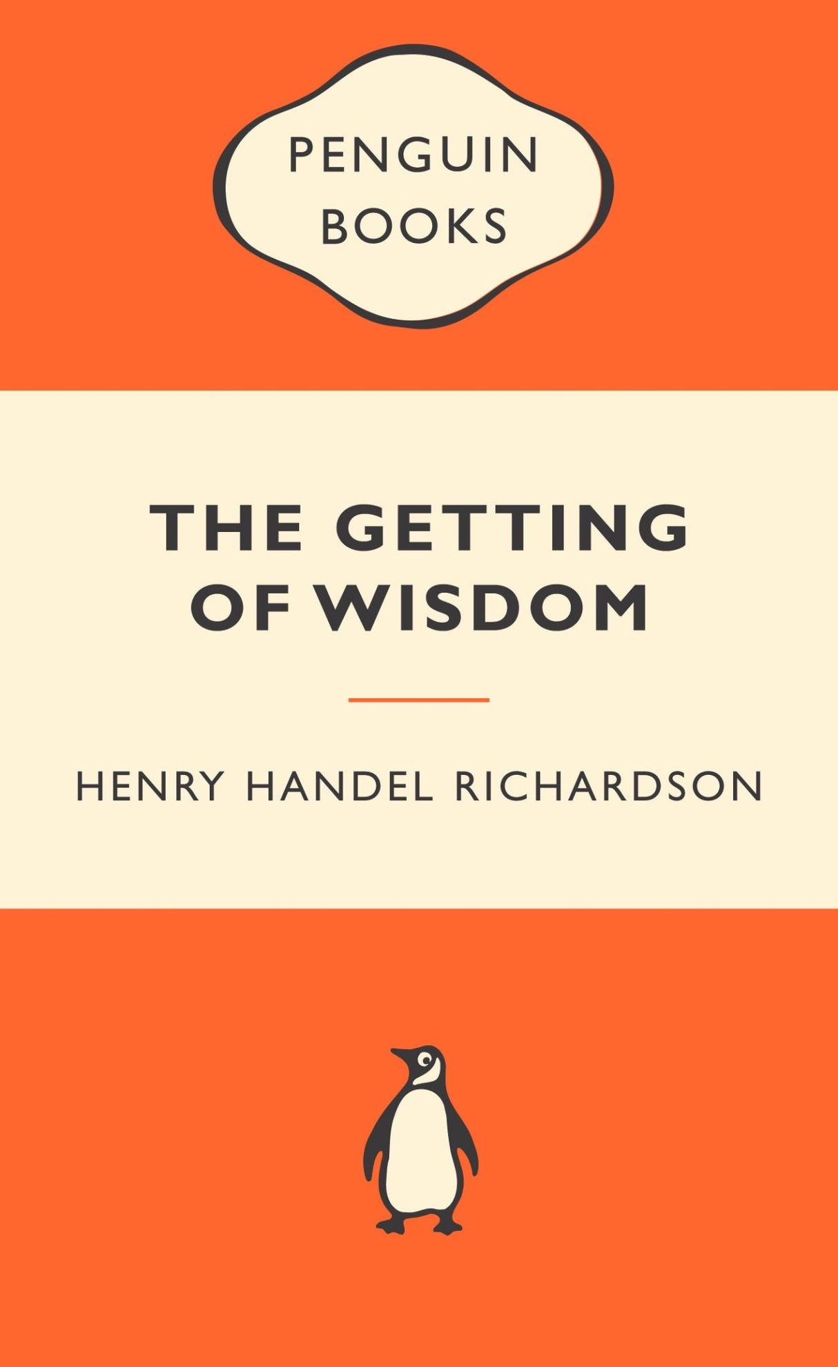 Cover of 'The Getting of Wisdom: Popular Penguins', a coming-of-age novel about Laura's journey in a rigid boarding school.