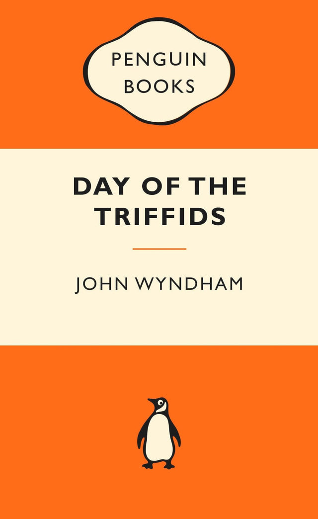 A-format paperback of 'The Day of the Triffids,' a chilling post-apocalyptic novel featuring monstrous, carnivorous plants.