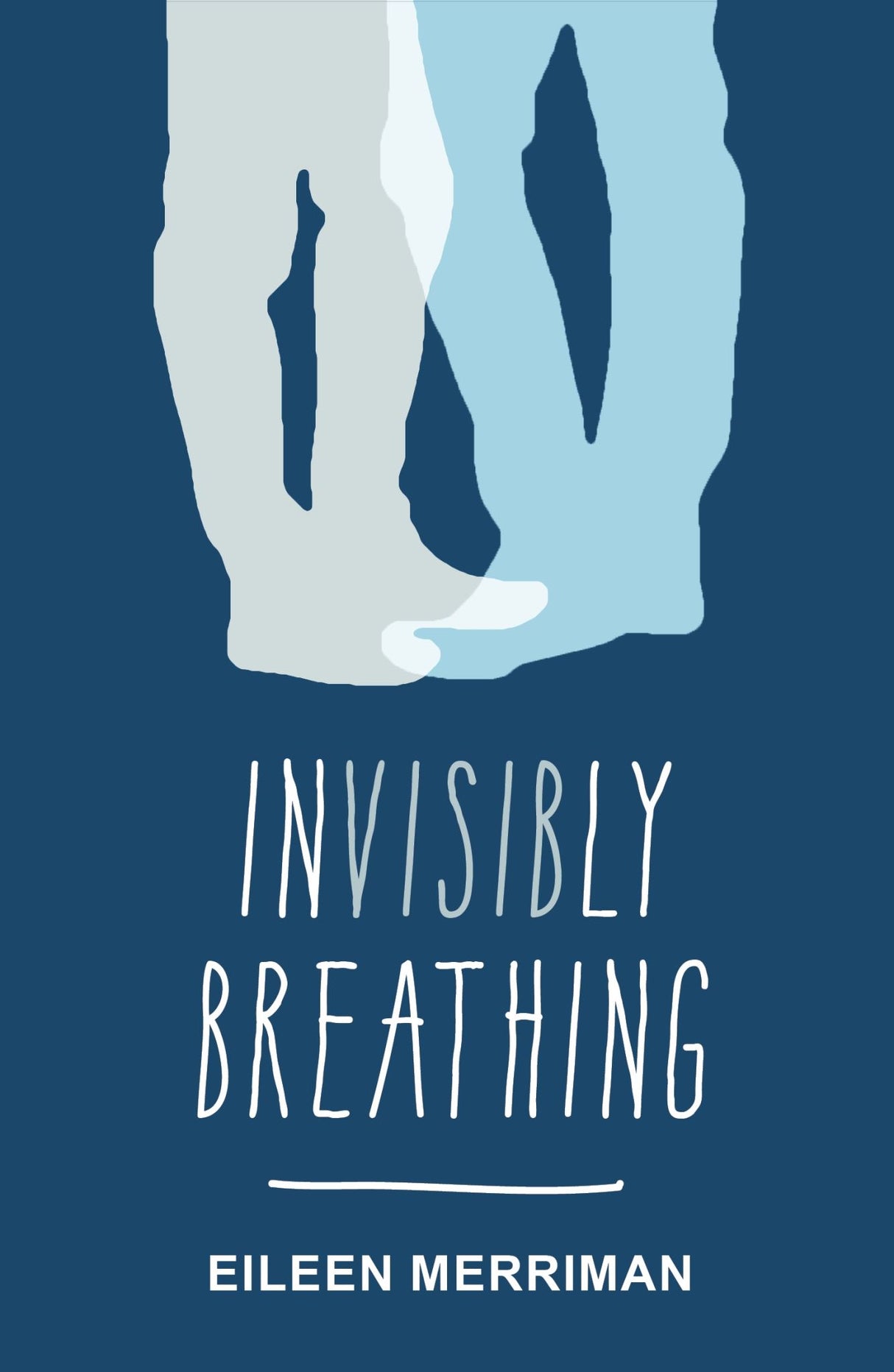 "Cover of 'Invisibly Breathing,' featuring two boys embracing their unique journey of self-discovery and acceptance."