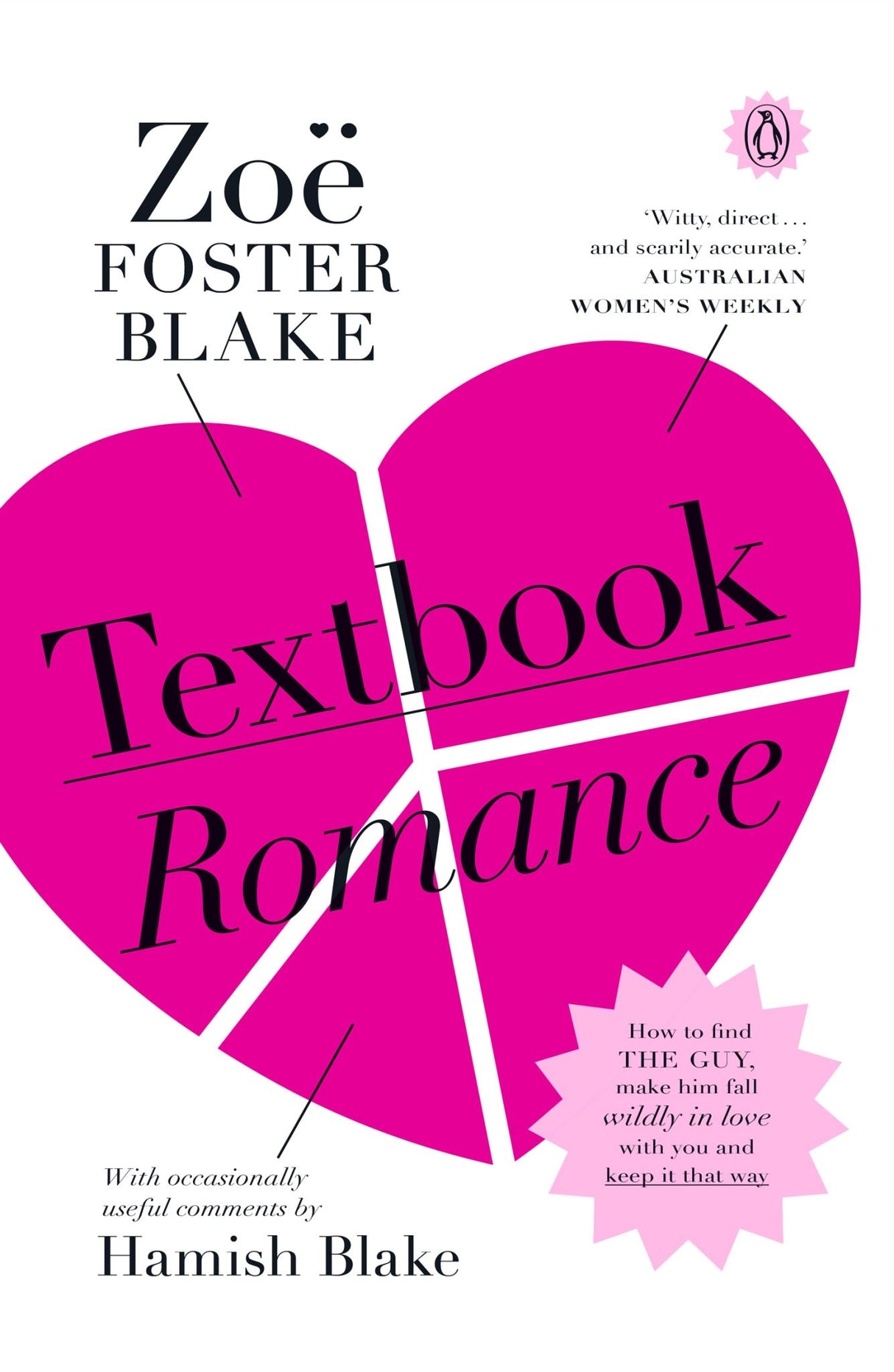 Cover of "Textbook Romance" by Zoe Foster Blake, a modern dating guide filled with humor and practical advice for singles.