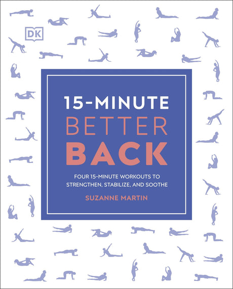 Illustration of the 15-Minute Better Back program, showcasing simple exercises for back pain relief and core strength enhancement.