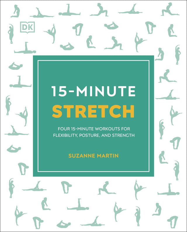 Cover of the "15-Minute Stretch" book featuring beginner-friendly stretching routines for a flexible lifestyle.