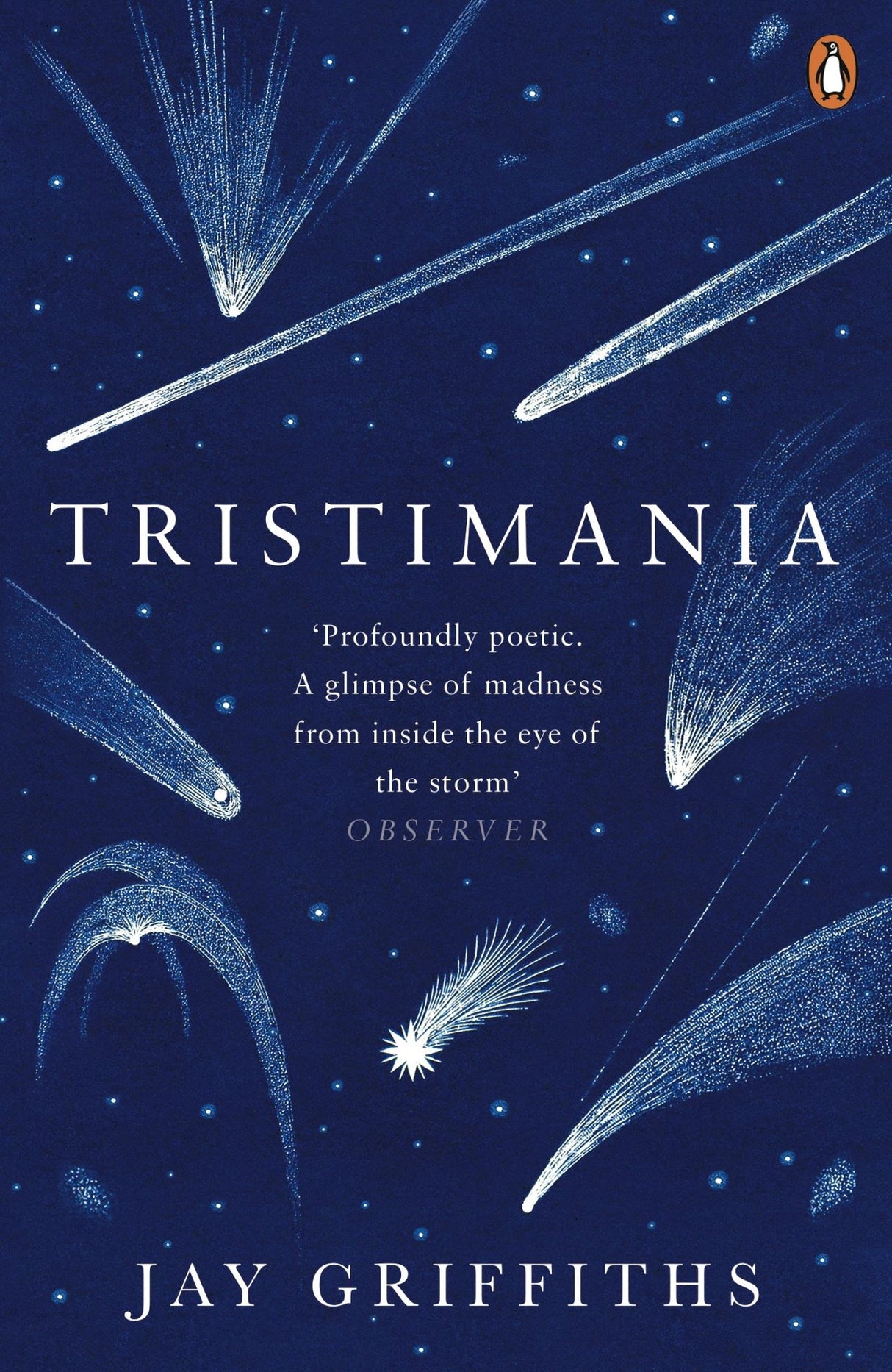 Cover of 'Tristimania', a memoir by Jay Griffiths on mental health and the Camino de Santiago pilgrimage.