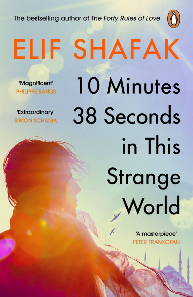 Cover of '10 Minutes 38 Seconds in This Strange World' featuring vivid imagery reflecting themes of memory and cultural richness.