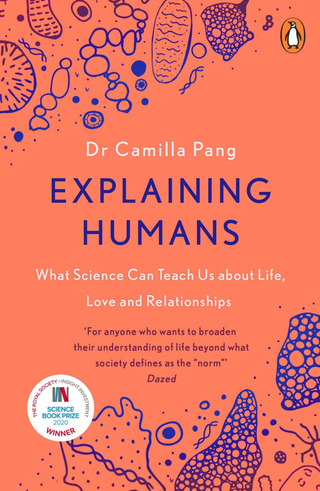 Cover of "Explaining Humans" by Camilla Pang, an insightful paperback exploring human behavior through science and personal experiences.