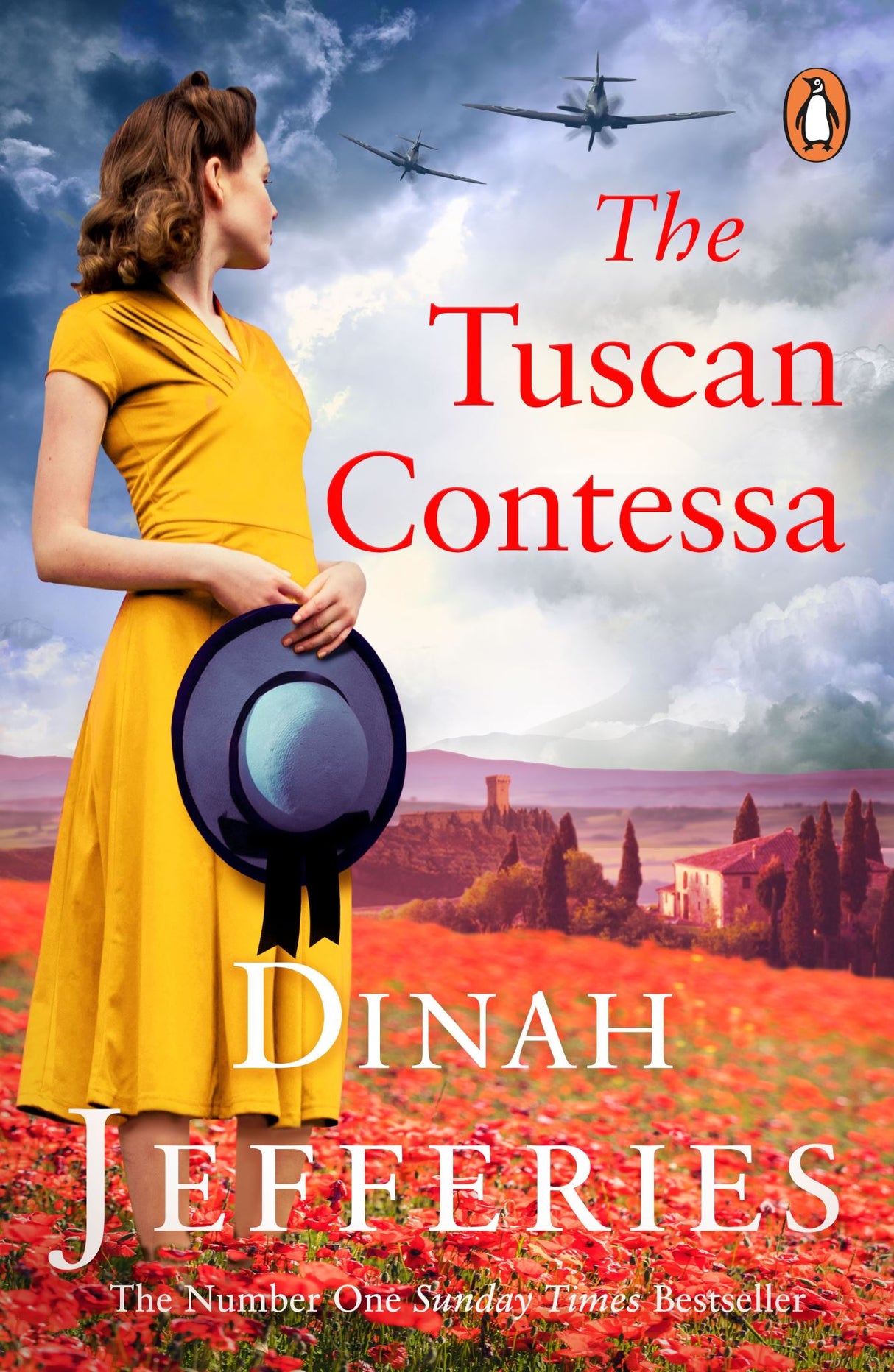 Cover of 'The Tuscan Contessa,' a WWII historical fiction novel about love and bravery in Italy during 1943.