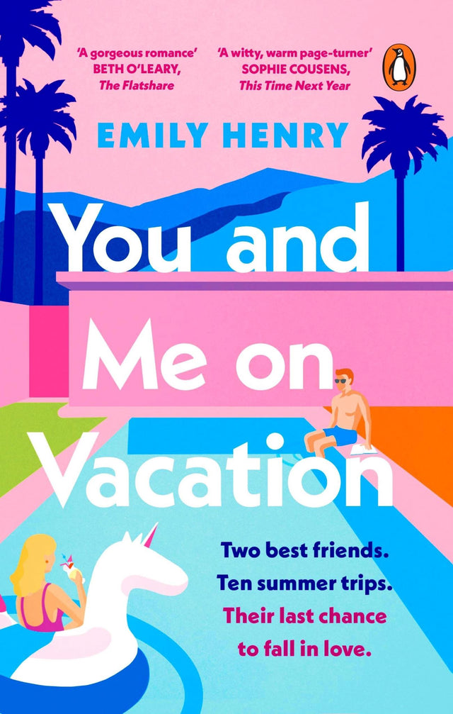 Cover of "You and Me on Vacation," featuring two friends reflecting on their pivotal summer trips and evolving relationship.