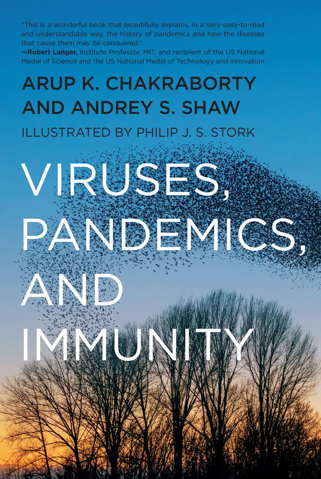 "Cover of 'Viruses, Pandemics, and Immunity,' an insightful book on viruses, pandemics, and immune responses with historical context."