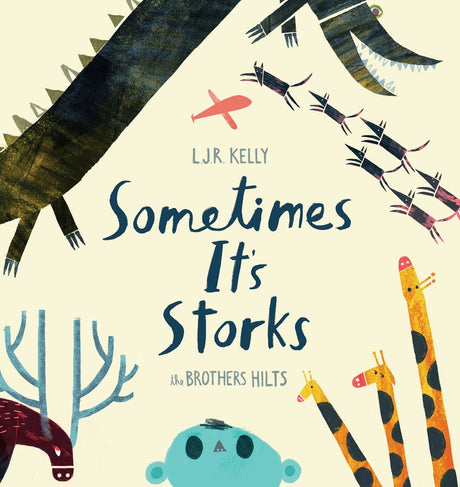 A whimsical picture book about a stork's adventurous baby-delivery mishap, featuring animals and global travels.