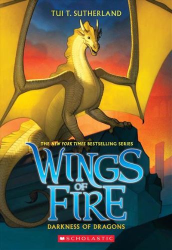 Cover of 'Darkness of Dragons, 10' featuring Qibli the dragon against a fantasy backdrop, showcasing adventure and magic themes.