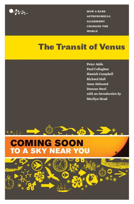 Book cover of 'Transit Of Venus' detailing a rare celestial event; perfect for astronomy enthusiasts and educators.