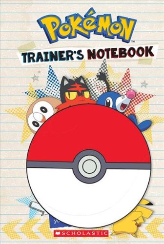 Vibrant Pokémon Trainer's Notebook with 96 pages for adventures, story prompts, games, and stats, perfect for young Trainers.