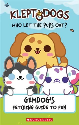 Whimsical paperback guide featuring 50 mischievous dogs on quirky adventures through mystic portals.