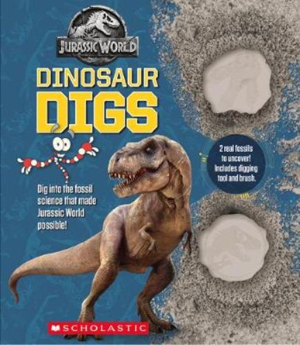 Exciting dinosaur digs kit with fossils, a 48-page book, and tools for young paleontologists to explore prehistoric science.