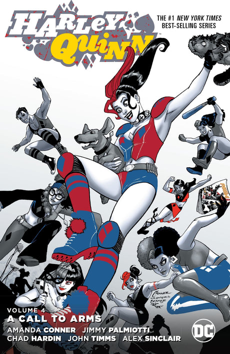 Harley Quinn Vol. 4 graphic novel featuring chaotic adventures in Hollywood with Harley and her Gang of Harleys.